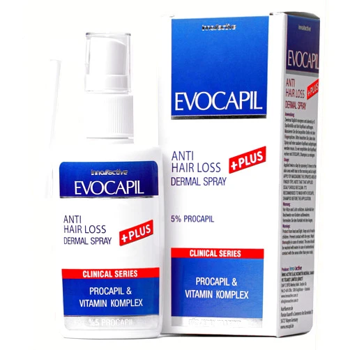 Evocapil PLUS Anti Hair Loss Spray Lotion with Procapil 5%.