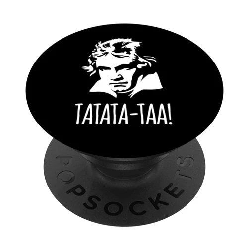 Funny Ludwig van Beethoven Classical music Tatata-taa Funny Ludwig van Beethoven 5th Symphony Classical PopSockets Swappable PopGrip