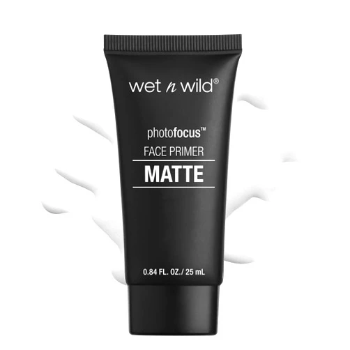 wet n wild Face Primer Photo Focus Matte Face Primer Clear, Perfect Prep & Matte Finish, Extends Makeup Wear, Weightless Hydration with Aloe Vera & Vitamin E, Cruelty-Free - Partners in Prime