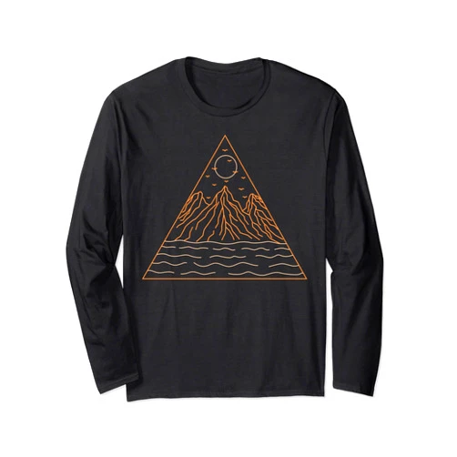 Wild Comber Mountain Wave Sun - Summer Adventure Outdoors Hiking Long Sleeve T-Shirt