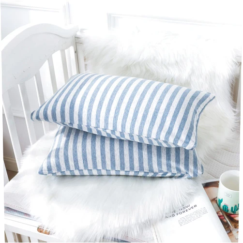 H HOUSEHOLD 100% Cotton Jersey Knit Toddler Pillowcases for Nursery Pillow, Soft and Breathable Travel Pillow Cases with Envelope Closure, for Boys and Girls, 13