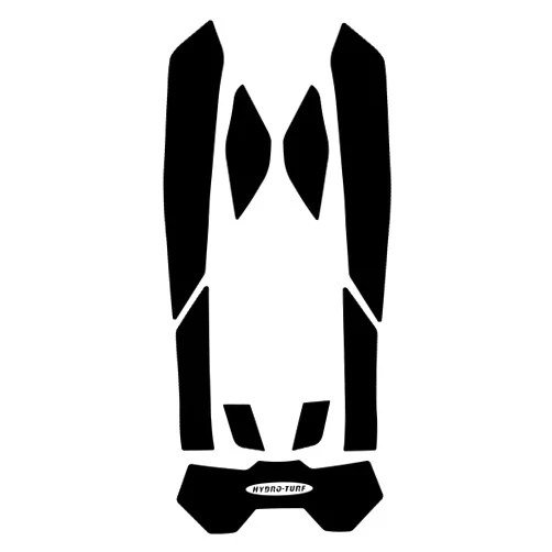 Hydro-Turf Jet Ski Mats for SeaDoo Spark Trixx 3-Up 2018-2022 (Black Cut Groove)