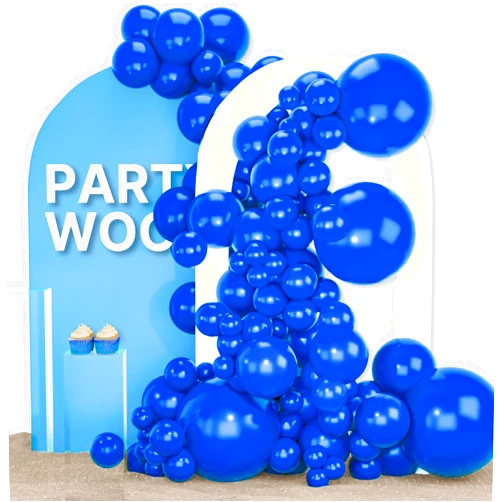 PartyWoo Royal Blue Balloons 155 pcs Blue Balloons Different Sizes Pack of 18 12 10 5 Inch Dark Blue Balloon Arch Kit Balloon Garland for Birthday Graduation Baby Shower Party Decorations Blue-Y59