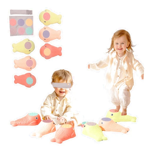 Makarci Whale balance stepping Stones for kid Interactive Sensory Playset for toddlers age 3 4 5 6 7 indoor and outdoor play, Stimulate sensory development, promote kids Gross Motor Skills & body coor