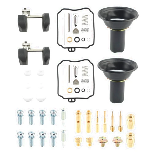 AUTOKAY 2 Set Carburetor Repair Kit Rebuild Float For Yamaha XVS650 V-STAR 1998-2015