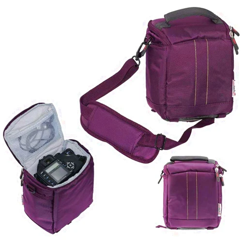 Navitech Purple Camcorder Camera Bag Compatible With ALSONE Video Camera Camcorder