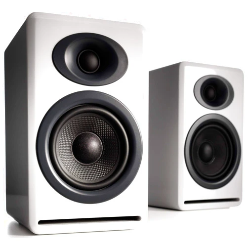 Audioengine P4 Passive Bookshelf Speakers | Home Stereo High-Performing 2-Way Desktop Speakers (White) for Music Gaming Movies Studios Dorms Bedrooms Offices