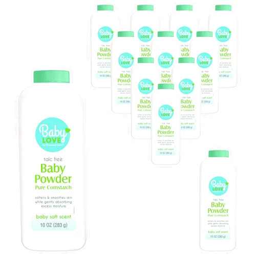 Personal care Baby Powder, Pure Cornstarch, 10-oz. (pack of 12)