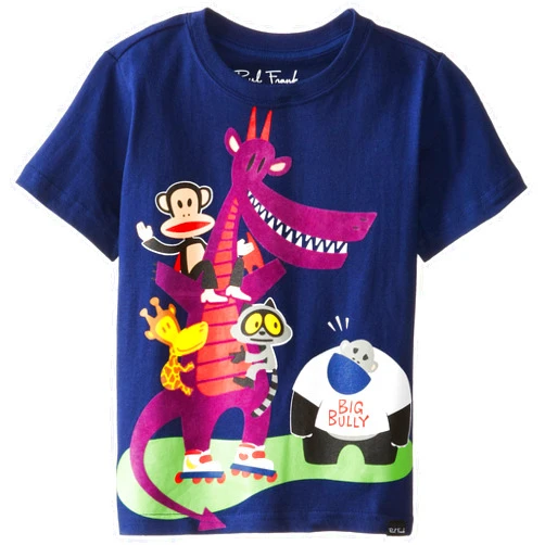 Paul Frank Little Boys' Big Bully T-Shirt, Navy, 6