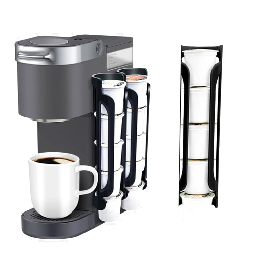 kedofa K Cup Holder for Keurig: Coffee Pod Holder for Counter Small Space - Kcup holder for Wall Mount (2, Black)