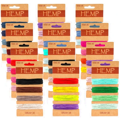 LBSXQGS 48 Colors Thread Cord for Jewelry Making, Multi-Color Flax String Cord, Natural Twine Cord Rope String for Handmade Bracelets Keychains Craft Making Accessories, 1 mm, 240 Yards in Total (Colorful)