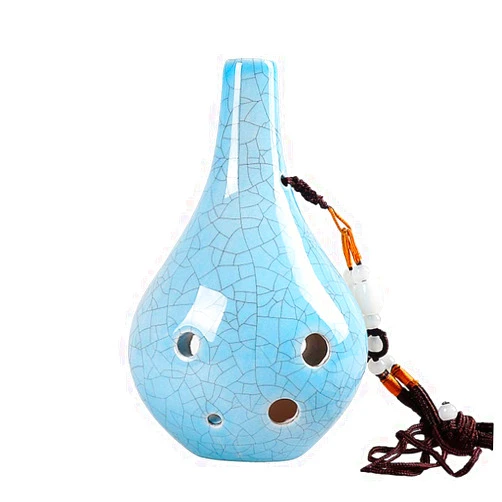 Xzeit Musical Instrument,Ocarina Instrument, Ocarina ，ocarina instrument, Ocarina 6 Hole Ocarina Alto Tone Beginner CeramiOcarina AVertical 6 Hole Student Instrument Ocarina Flute