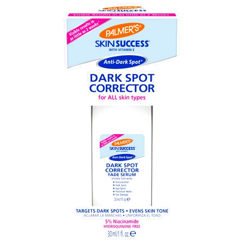 Palmer's Skin Success Dark Spot Corrector Fade Serum with Vitamin E and Niacinamide, Helps Reduce Dark Spots and Discoloration, Facial Serum for Uneven Skintone, 1 Ounce