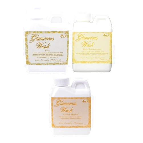 Tyler Candle Tyler Glamorous Wash Laundry Detergent Liquid 4oz Gift Set (Diva, French Market, & High Maintenance)