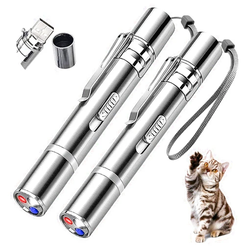 Roguoo Cat Toys - Upgraded Interactive Cat Toy Cute Kitten Toys for Indoor Cats,Funny Pet Chaser Toy (2 Pack)