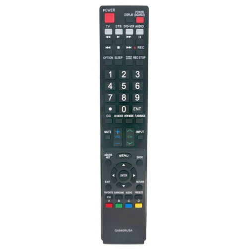 VINABTY GA840WJSA Replaced Remote Fit for Sharp Aquos TV LC-40LE810 LC-40LE820 LC-46LE810 LC-46LE820 LC-52LE810 LC-52LE820 LC-60LE810 LC-60LE820 TINS-E517WJZZ TINS-E589WJZZ 10P03-MX-NM 10P02-MX-NM