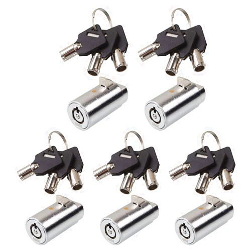 ABuff Candy Machine Key, High Security Vending Machine Lock and Key (Keyed Alike), 5-Pack Soda Machinee Locks Pick Tubular Lock Pick for Coke Machine, Pepsi Machine, Snack Machine