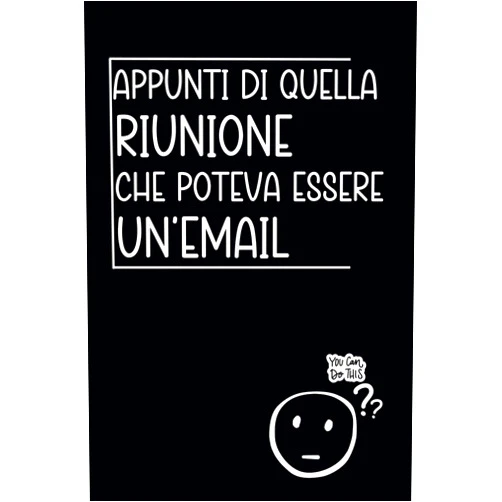 Kiki Design Appunti Di Quella Riunione Che Poteva Essere Un'Email: Quaderno divertente per ufficio. Regalo per collega. Regalo divertente. Taccuino per appunti. 6 x 9. 110 Pagine a righe. (Italian Edition)