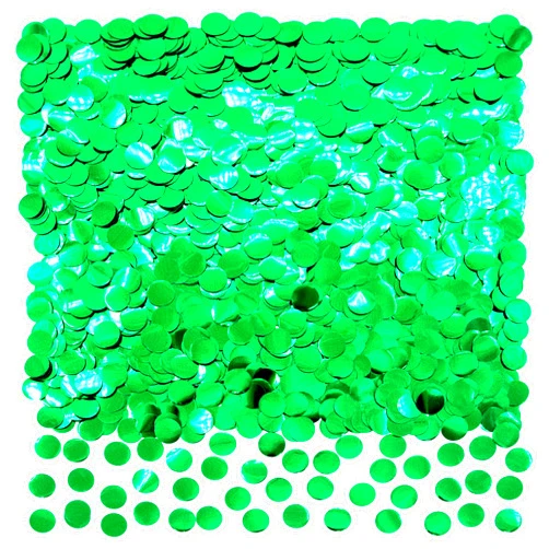 AWESON PARTY Green Foil Metallic Round Table Confetti Decor - Summer Tropical Jungle Safari Baby Shower Birthday Party Mylar Scatter Confetti Decorations, 60g