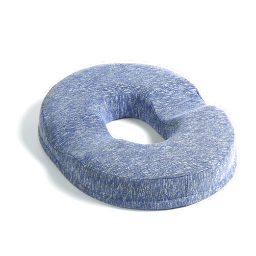 JEMA Donut Pillow, Tailbone Memory Foam Seat Cushion by Ergonomic Innovations for Sores, Coccyx, Sciatica, Pregnancy, Post Natal (Blue)