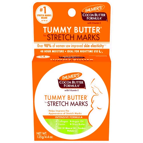 Palmer's Cocoa Butter Formula Tummy Butter Balm for Stretch Marks and Pregnancy Skin Care, 4.4 Ounces