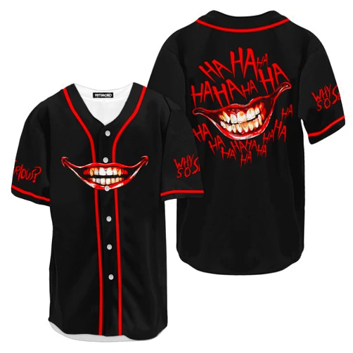 99TIMORO Movie Character Jersey Shirts, Uniform Baseball Short Sleeve Button Down Shirt