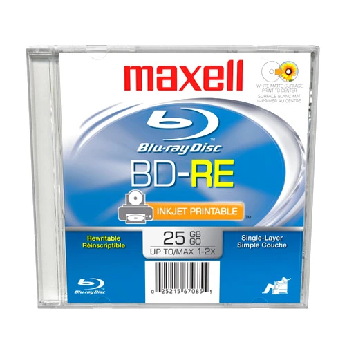 Maxell Bd-re 25GB Blu-ray PTC Rewritable 1-2X 25GB Blu-ray Disc