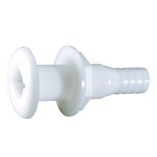 Attwood 3896-3 3/4 in. Thru-Hull Connector, White