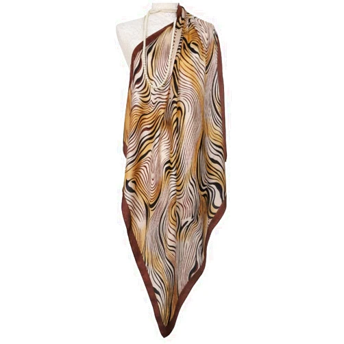 MuLanLegend Turkish Silk Scarf | Light Weight Jacquard Silk Square Scarf | Head Wear Wrap | Creative Design Style