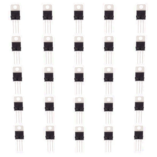 BOJACK IC L7805CV Voltage Regulator Output 5 V 1.5 A Integrated Circuits L7805 Linear Positive Voltage Regulators TO-220 (Pack of 25)