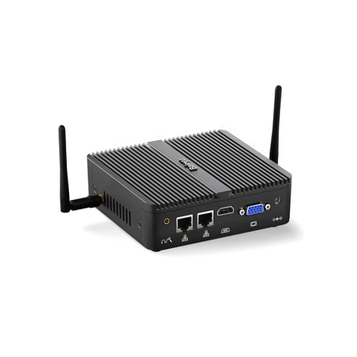 Baieyu Fanless PC Support Win 10 Pro, Industrial Mini PC Celeron J4125, 8GB DDR4 RAM 256GB SSD, Mini Computer 4K HD/VGA Dual Display, 2 Gigabit Ethernet, Dual RS232 COM, Dual Band WiFi, BT 4.0