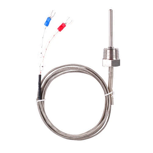 Jaybva Waterproof K Type Thermocouple - Jaybva Grounded Temperature Sensor Probe for PID Temperature Controller Two Wire Stainless Steel NPT 1/2