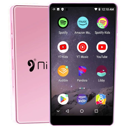 Nine Kids MP3 Player with Parental Controls,Spotify Kids,Spotify,YouTube,Audible,Amazon Music,4.0