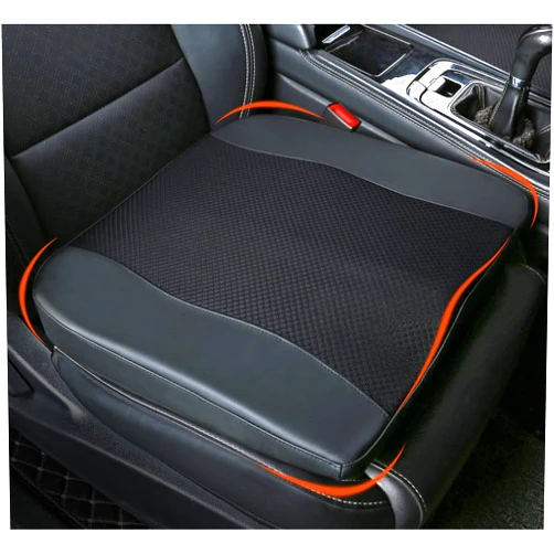 Lofty Aim Car Seat Cushion, Comfort Memory Foam Car Cushions for Driving - Sciatica & Lower Back Pain Relief, Seat Cushion for Car Seat Driver, Office Chair, Wheelchair (Black)