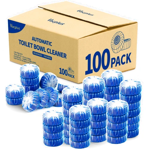Vacplus Automatic Toilet Bowl Cleaner Tablets, Bathroom Toilet Tank Cleaner (100 PACK), VA-T165