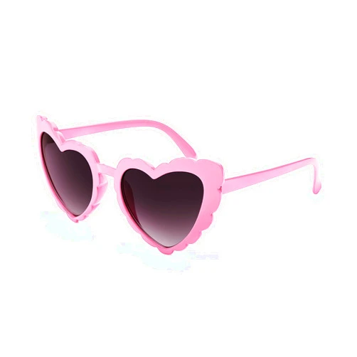 FEISEDY Love Heart Shaped Sunglasses for Women Trendy Retro Cat Eye Mod Style Stylish Glasses B2336