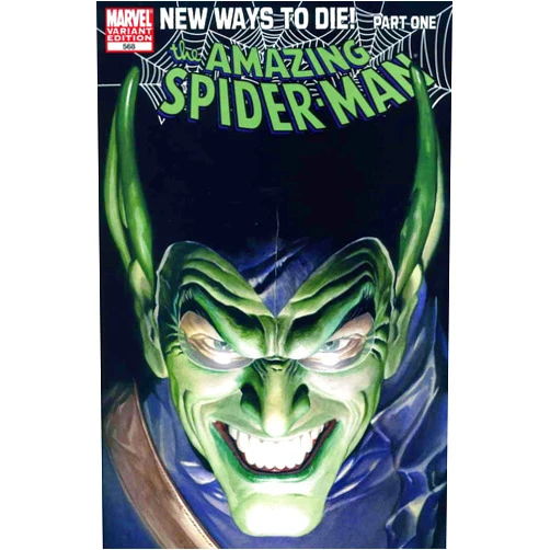 Marvel Amazing Spider-Man, The #568A VF/NM ; Marvel comic book | Alex Ross Variant Green Goblin