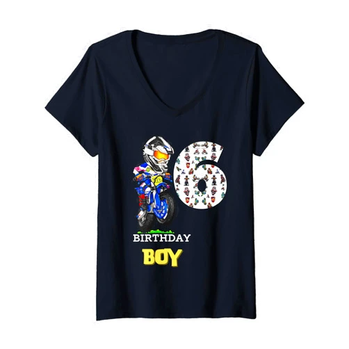 Awesome year 6th birthday youth kids gifts Womens Awesome 6 Year Old 6th Birthday V-Neck T-Shirt
