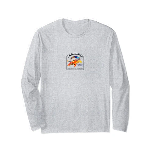 HiroHanaLab Crocodile - Square Logo Design Long Sleeve T-Shirt