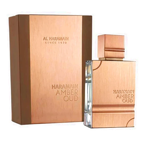Al Haramain Amber Oud Eau De Parfum Spray 60ml (2.0 oz) - Unisex Arabian Perfume for Women & Men, Long-Lasting Amber & Oud Fragrance with Luxurious Scent
