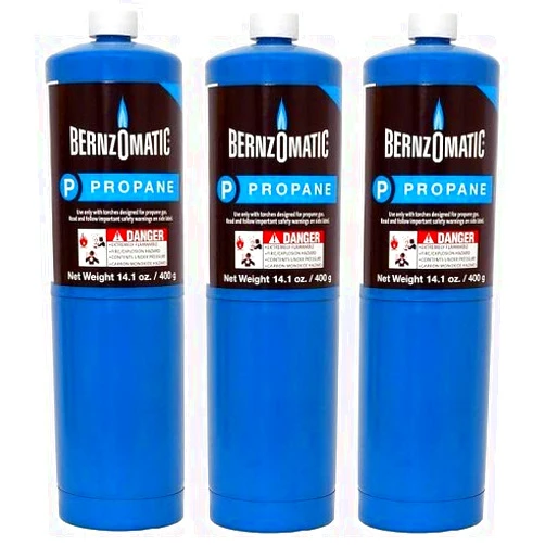 Bernzomatic Standard Propane Fuel Cylinder (1 Pack) (Тhrее Расk)
