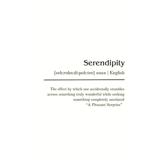 Arian Johnson Intentional Lined Journal Notebook: Serendipity - The effect by which one accidentally stumbles across something truly wonderful while seeking something completely unrelated 