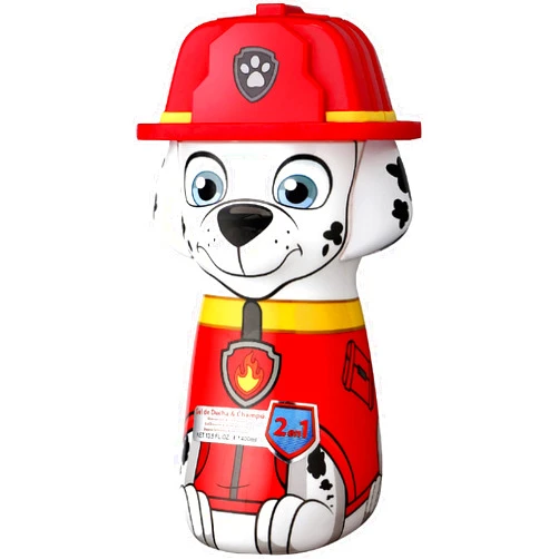 Nickelodeon Air-Val International Paw Patrol 2in1 Shower Gel & Shampoo 2D Marshall, 400ml