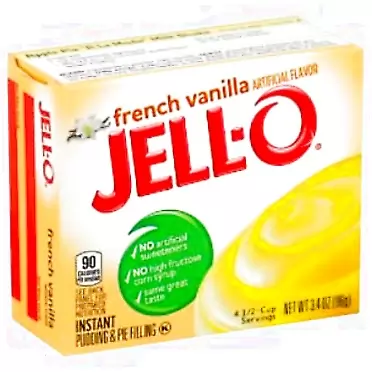 Jell-O French Vanilla Pudding, 3.4 oz, 24 per case