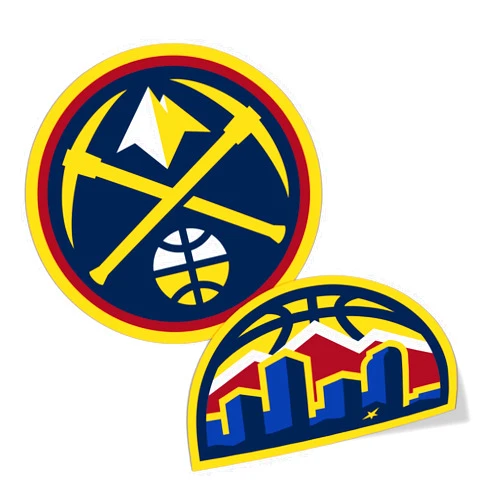 Desert Cactus Denver Nuggets NBA Officially Licensed Sticker Vinyl Decal Laptop Water Bottle Car Scrapbook (4 Inch)
