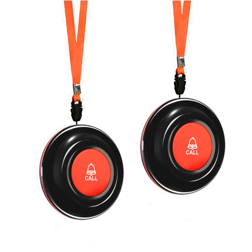 CallToU Wireless Call Buttons for Caregiver Pager and Calling System Waterproof Nurse Alert Call Buttons for Clinic Nurses Station Restaurant Nursing Home（Need to Be Paired with Receiver to Work）
