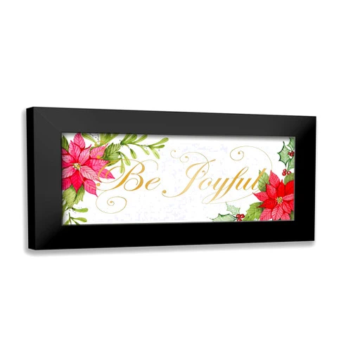 ArtDirect McKenna, Kathleen Parr 24x12 Black Modern Framed Art Print Titled: Holiday Happiness IX