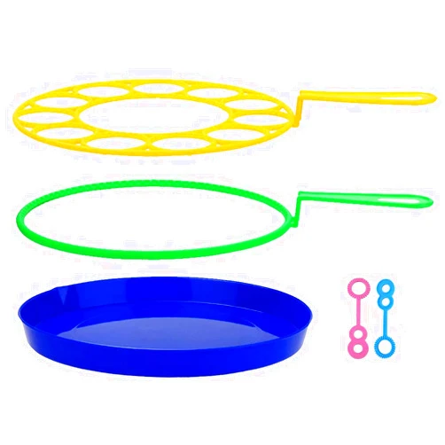 B bangcool Big Bubble Wands Set: Large Bubble Maker, Giant Bubble Wand Bubbles Maker with Tray Bubble Sticks for Kids
