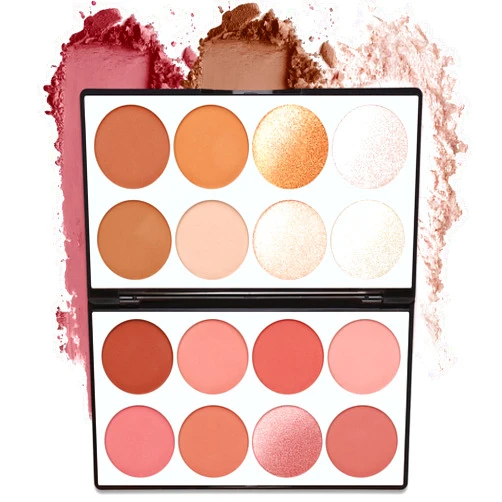 SPRINGSKY 16 Colors Contour Palette Make up - Blush Highlighters Bronzer Powder All in one Makeup Palettes Contour Kit - Face Cosmetics Gifts for Women Beauty for Festivals