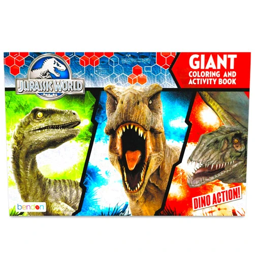 Bendon Universal Jurassic World Giant Coloring and Activity Book - 11 x 16